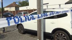 Police near crime scene where man was shot dead at gathering in Waltham Forest News Clip