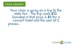 Converting Real-World Situations into Equations Instructional Video