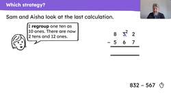 Make efficient use of subtraction strategies including column subtraction Instructional Video