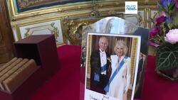 UK royals attend state dinner hosted by Italian President at Quirinale Palace in Rome News Clip