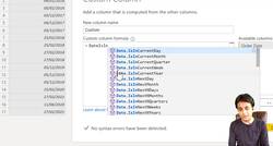 Business Intelligence with Microsoft Power BI - with Material - ISINDATE Function in M Language Instructional Video