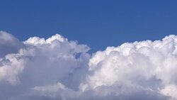 Soft Smooth Heavenly Clouds on Clear Sky in Sunny Day Stock Footage