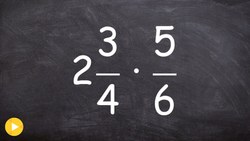 How to multiply a mixed number by a fraction Instructional Video