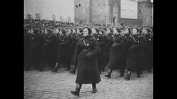 Parade in Red Square at Lenin's Mausoleum News Clip