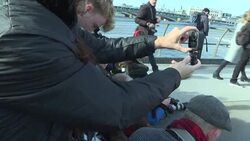 CLEAN : PETA protesters in London urge fashion industry to stop using feathers News Clip