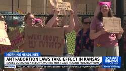 New anti-abortion laws go into effect in Kansas News Clip