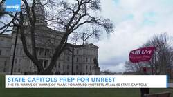 Law Enforcement Prepare For Violence At State Capitols Nationwide News Clip