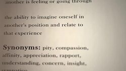 Empathy Definition Stock Footage