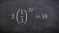 Learn how to solve an exponential equation when the base is a fraction Instructional Video