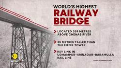 PM Modi to inaugurate world's highest railway bridge: Chenab bridge News Clip