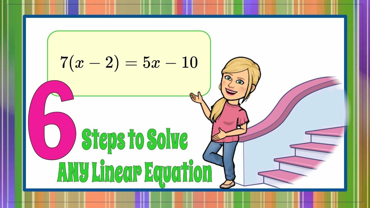 6 Steps to Solve ANY Linear Equation | Maths Science