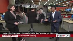 Mike Myers creates a buzz by wearing a 'Canada is not for sale' T-shirt on SNL | Hanomansing Tonight News Clip