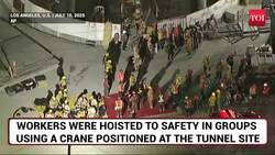 LA Tunnel Horror: Watch Miraculous Escape Of 31 Trapped Workers; Scaled Heap Of 15-feet High Soil News Clip