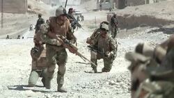 British Army soldiers on patrol in Afghanistan News Clip