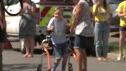 Captain Tobias Weller completing his marathon charity walk News Clip