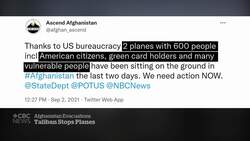Taliban stopping U.S. evacuation flights from leaving Afghanistan News Clip