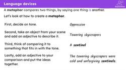 Using vivid imagery to describe dystopian settings Instructional Video