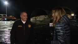 Town of Oyster Bay salting and sanding slushy roads News Clip