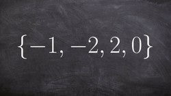 Given a list of zeros, learn how to write the equation of a polynomial Instructional Video