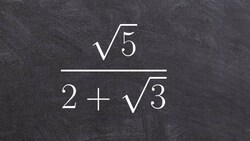Multiply by the conjugate to simplify a radical rational expression Instructional Video