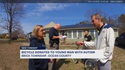 Brick Township man with autism receives gifts and replacement of stolen bike News Clip