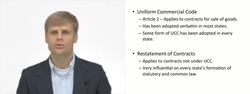 Restatement vs UCC - Contract Law Instructional Video