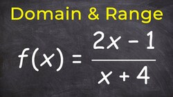 How to find domain and range of a rational equation using inverse Instructional Video