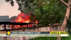 Myanmar Rebels Claim Rare Win Against Junta | Rebels: Downed Junta Jet In Sagaing Region News Clip