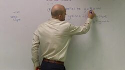 Find a line parallel to another line through a given point Instructional Video