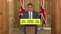 UK: Daily Coronavirus press conference in 10 Downing Street hosted by Alok Sharma MP, Part Three. News Clip