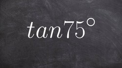 How to use the half angle formula for tangent tan75 Instructional Video