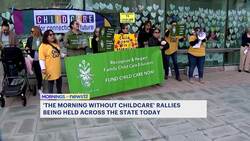 Child care workers and parents rally across Connecticut for increased public funding News Clip