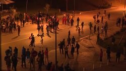 CLEAN : Migrants scuffle with Moroccan police in Fnideq News Clip