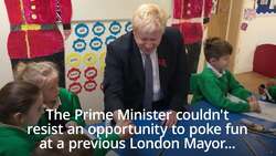 Boris Johnson pokes fun at Labour during school visit in Suffolk News Clip