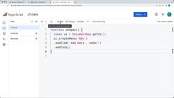 Google Apps Script - Exercise Coding Projects - Add Date to Google Doc at Cursor Document Apps Script Example Instructional Video