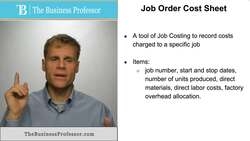 Job Order Cost Sheet Instructional Video
