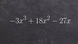 How to factor out a GCF from a polynomial to then completely factor Instructional Video