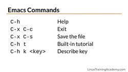 Linux Administration Bootcamp: Go from Beginner to Advanced - Editing Files with Emacs Instructional Video