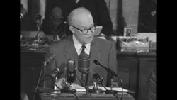 in his 1953 State of the Union address, Pres. Dwight Eisenhower vows to strive for security and efficient government News Clip