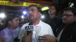 WB: BJP leader Suvendu Adhikari arrives at State Election Commission office in Kolkata News Clip