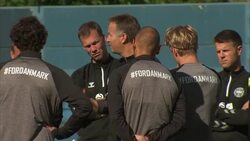 Denmark National Team training for the UEFA Nations League News Clip