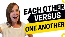 1925 - Tricky English Prepositions Grammar for Each Other vs One Another Instructional Video