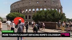Good2Know: More Tourists Caught Defacing Colosseum in Rome News Clip
