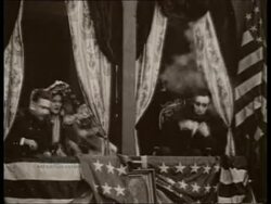 Early Hollywood, cinema, D.W. Griffith, scenes from Birth of a Nation, stars such as Charlie Chaplin, Douglas Fairbanks and Mary Pickford. 1914 Stock Footage