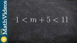 Solve and graph a compound inequality with algebra Instructional Video