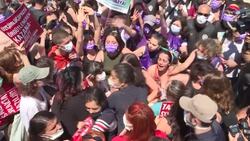 CLEAN : Women from across Turkey hold Istanbul rally to defend rights News Clip