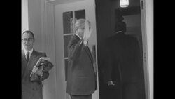 Pres. Eisenhower meets with Indian ambassadors about China and with West German chancellor and ambassador about Adenauer's Moscow visit News Clip