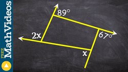 Learn how to determine the missing value using the exterior angles of a polygon ex Instructional Video