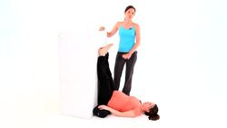 How to Do Legs Up the Wall Pose for Prenatal Yoga Workout Instructional Video