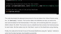 Financial Analysis - Build a ChatGPT Pairs Trading Bot - Asking ChatGPT for Pairs Instructional Video